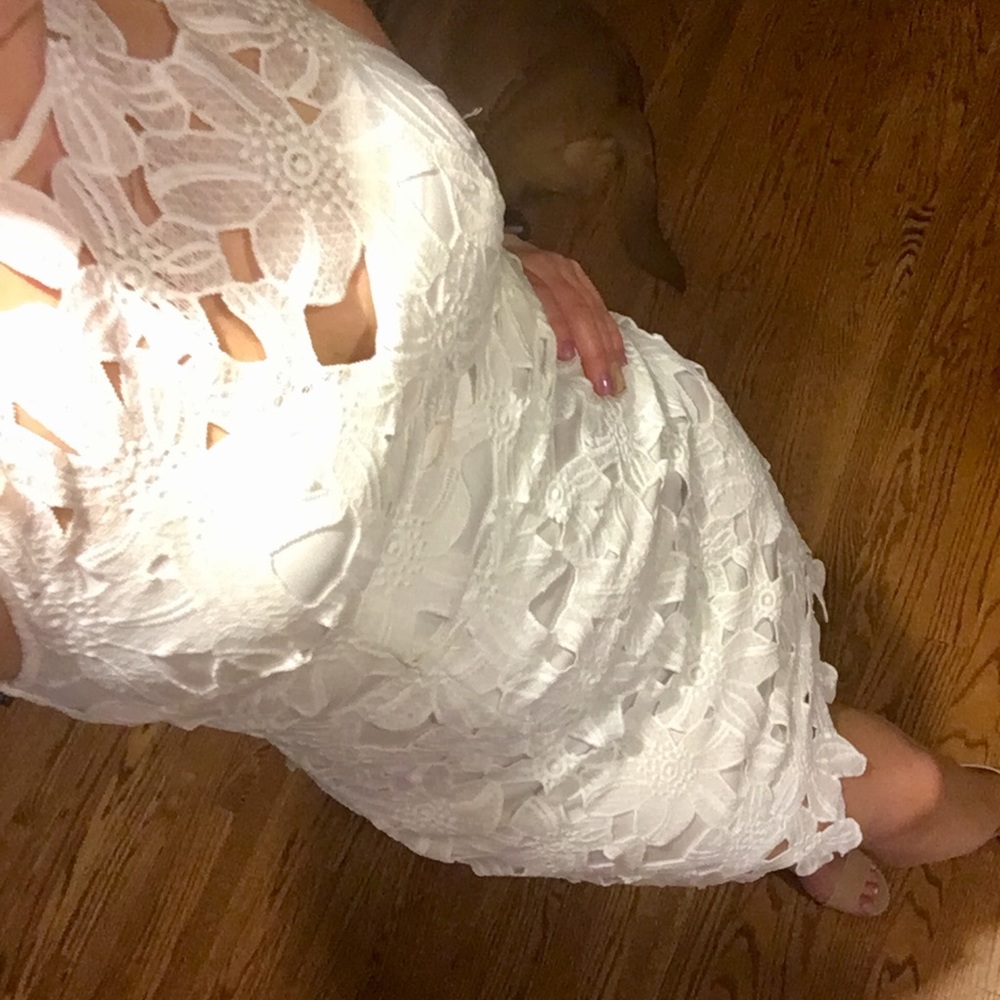 Crochet Bodycon Dress - Picture 6 of 8